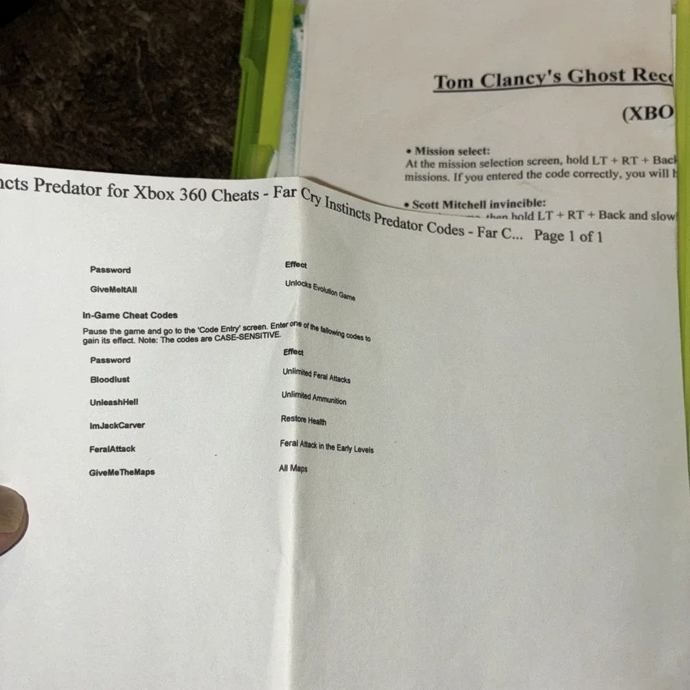 N/A tom clancy